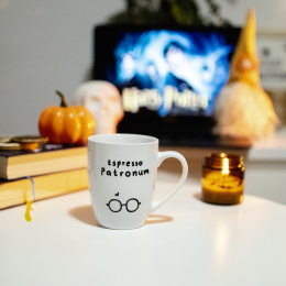 kubek ceramiczny biały - kubek harry potter - espresso patronum